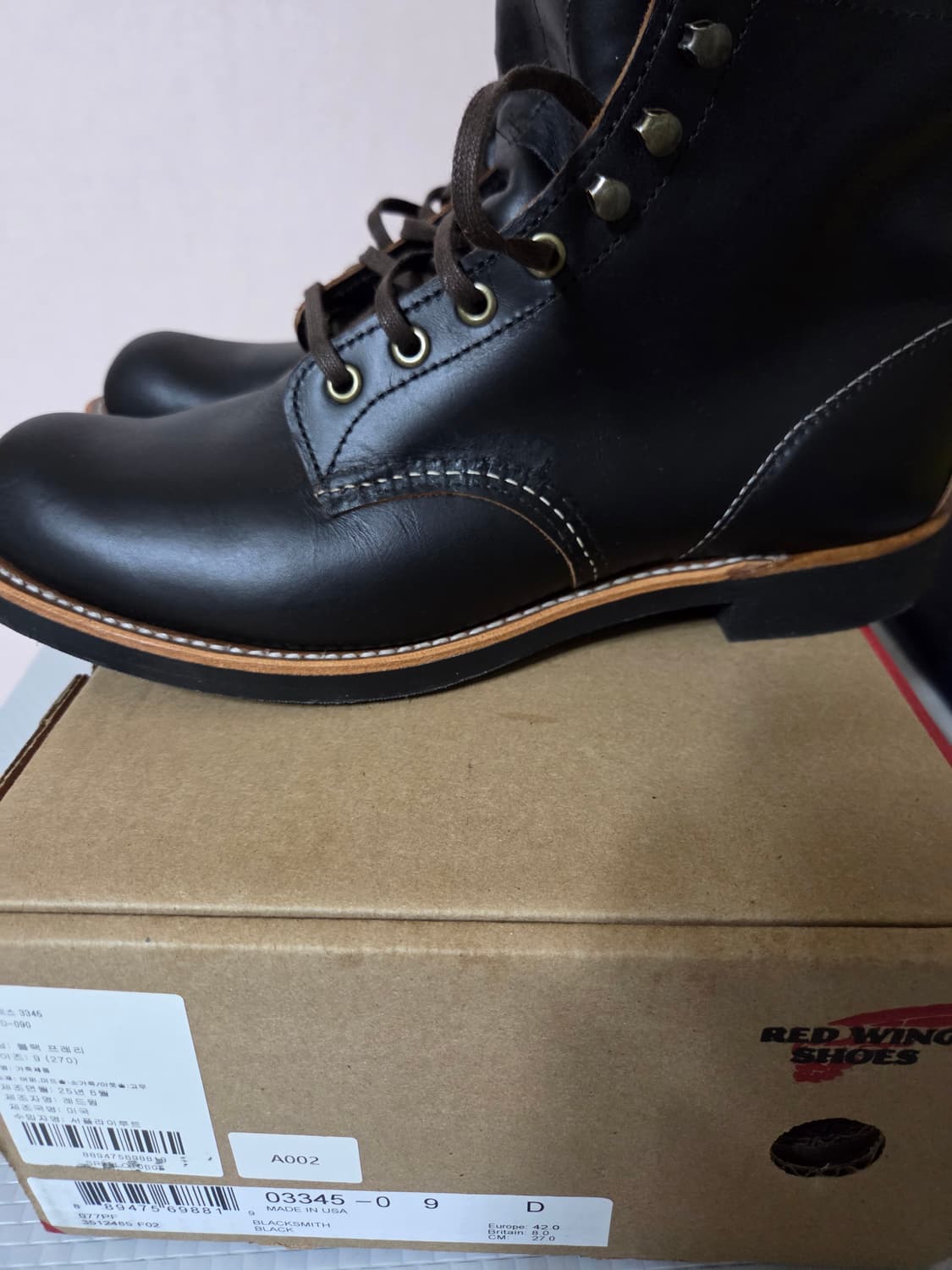 (9D) 레드윙 블랙스미스 3345 블랙프레리 (벡맨 9060) 상품이미지3