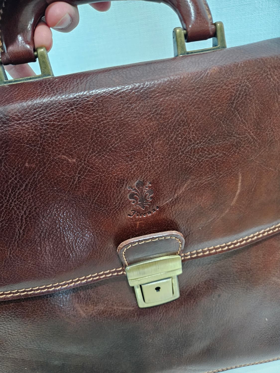 피렌체 가죽 서류 가방 상품이미지8