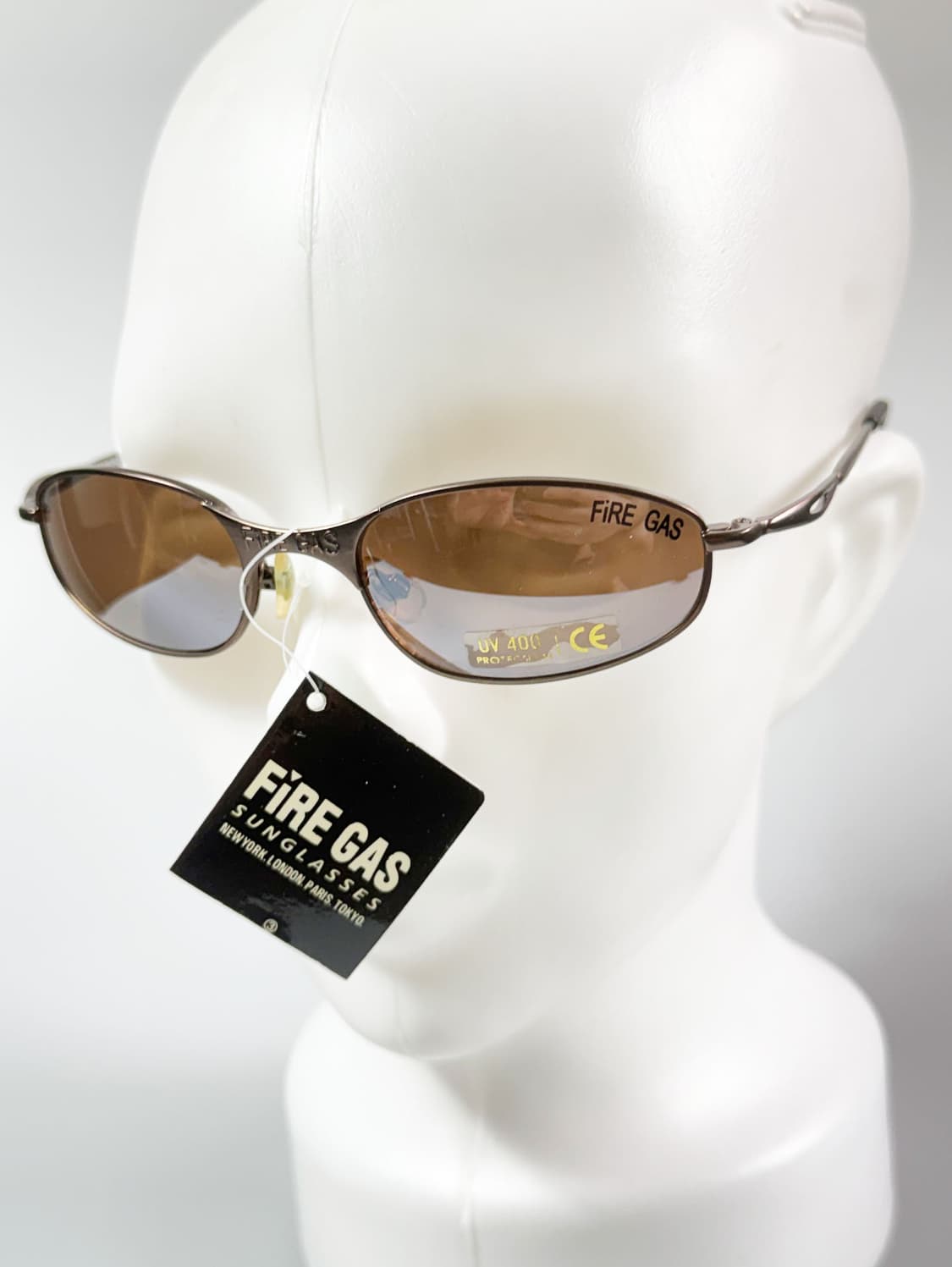 90s FIRE GAS 브라운 슬림 오벌 메탈 빈티지 틴트 선글라스 상품이미지8