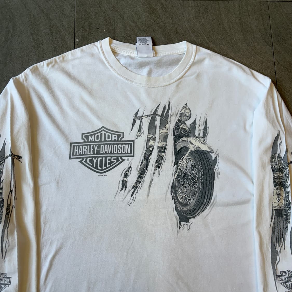 미국 생산 할리데이비슨 롱슬리브 티셔츠 긴팔티 할리티 상품이미지3