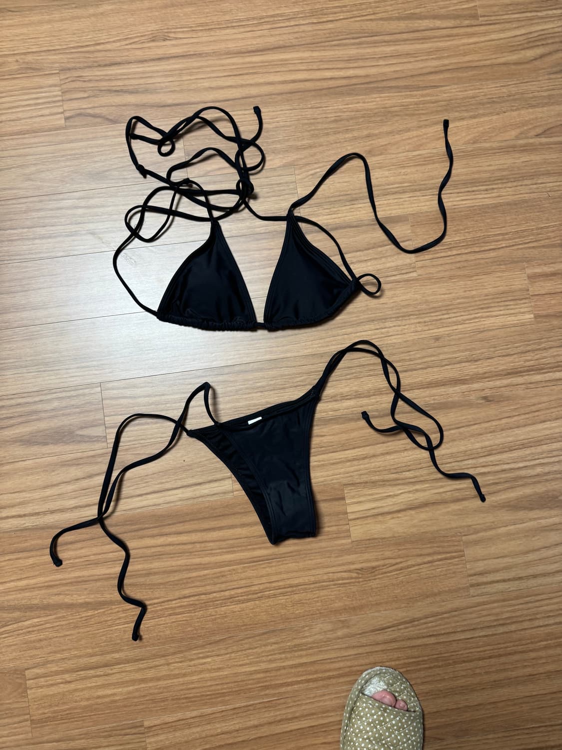 XS 샵사이다 블랙 비키니 수영복 스윔웨어 상품이미지1