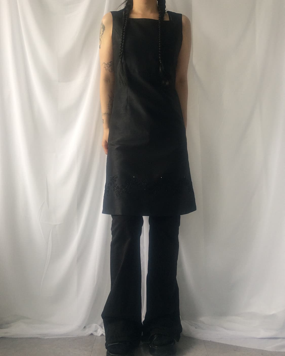 Beads point sleeveless one piece 상품이미지8