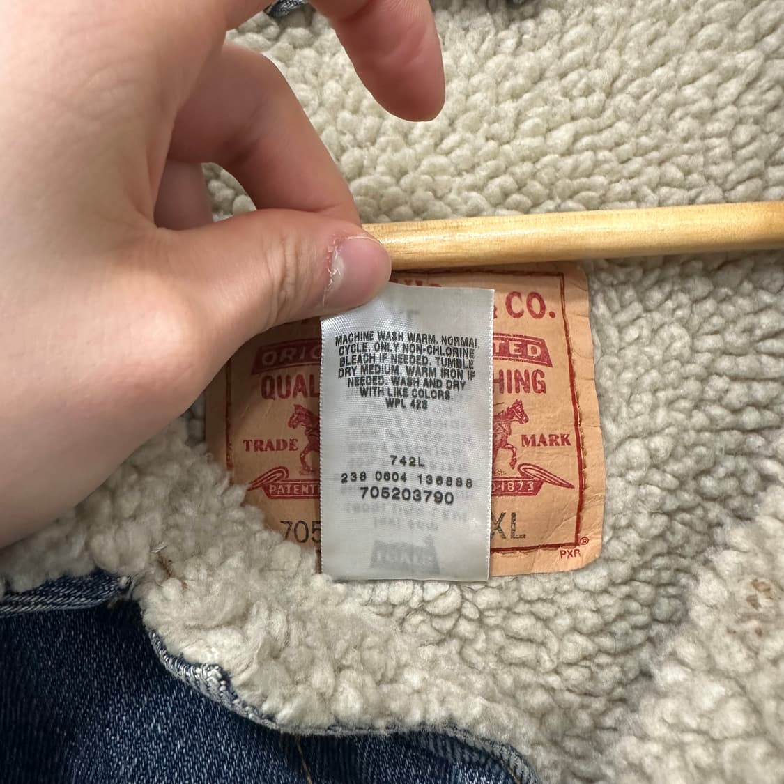 리바이스 양털 데님 트러커 자켓 상품이미지4