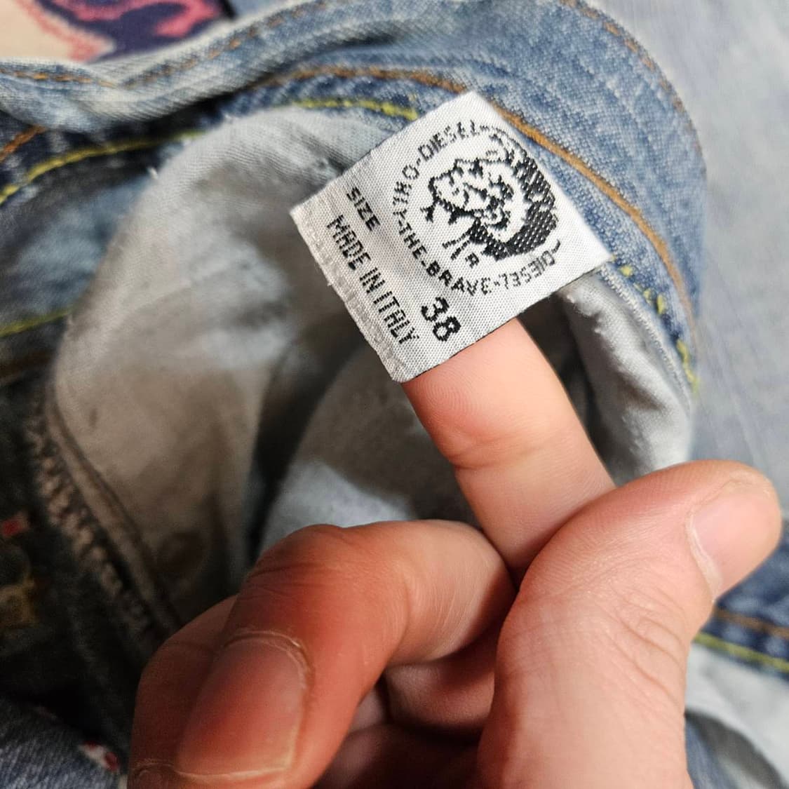 디젤(Diesel) 빈티지 스티치 데님 팬츠 38 상품이미지6