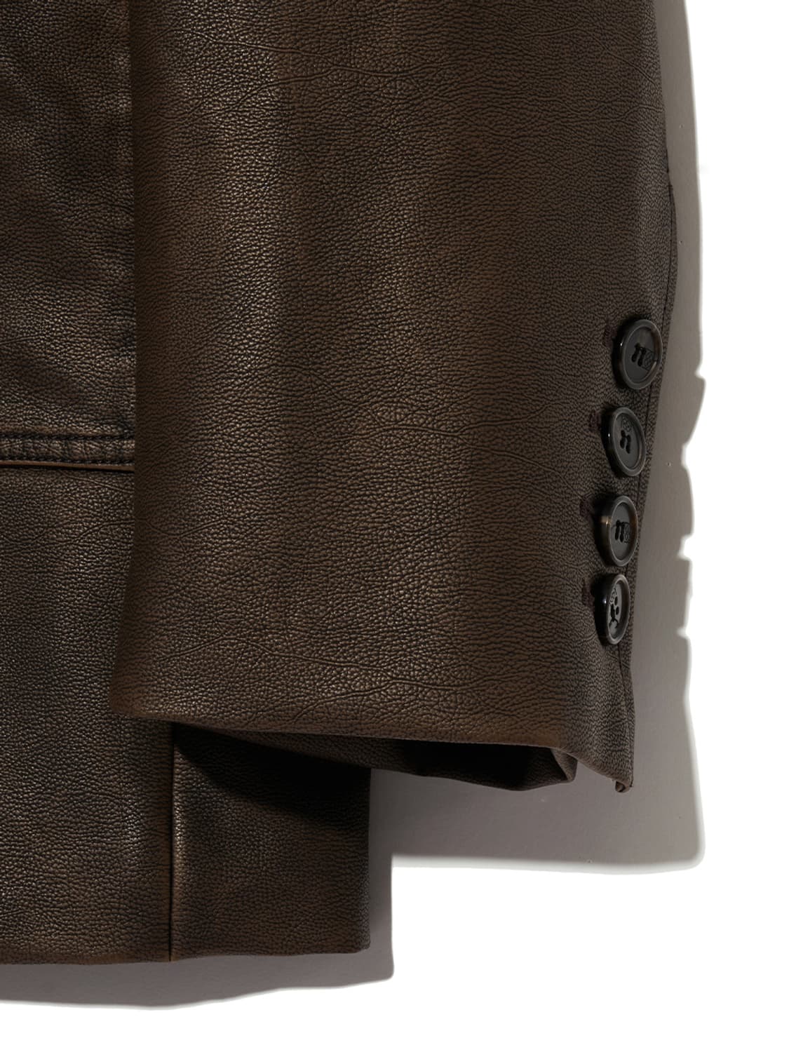 Kijun 에코 레더 자켓 다크 브라운 M 상품이미지4