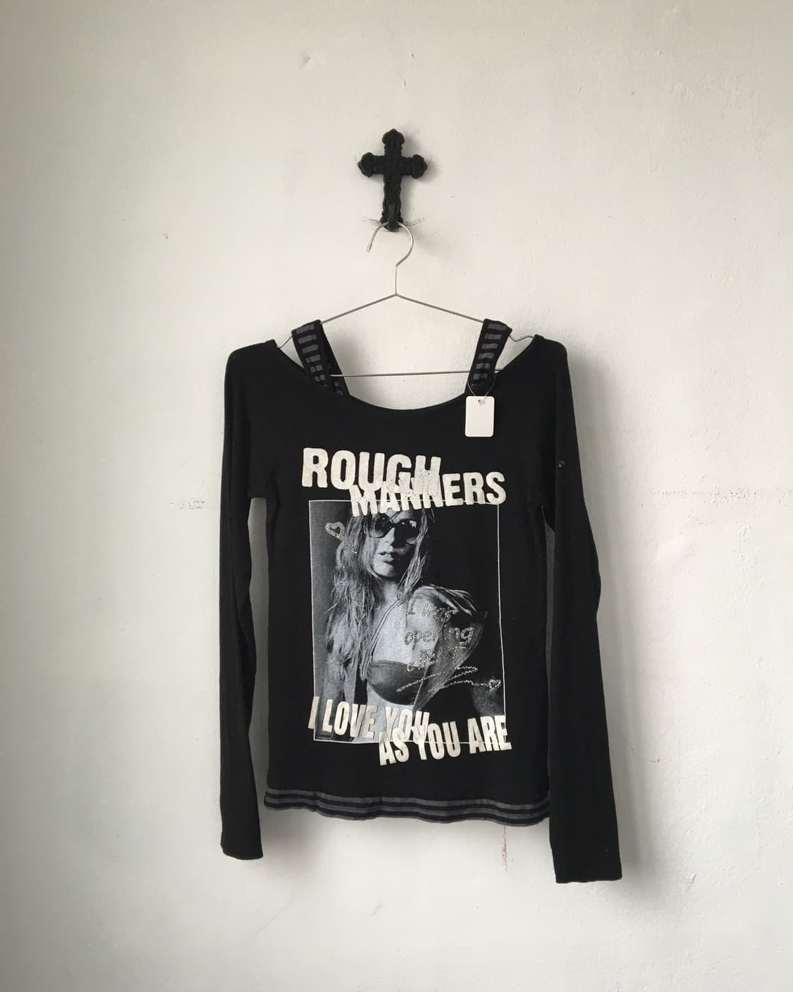 Stripe pattern layered sleeve 상품이미지2