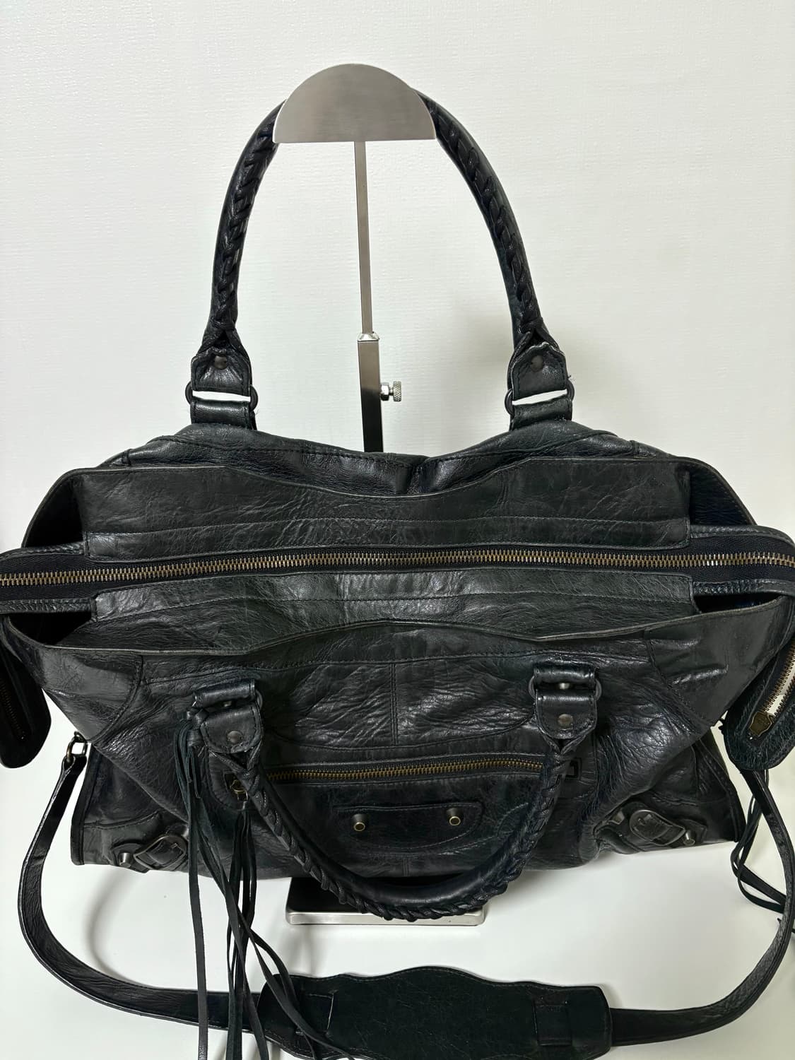 발렌시아가 파트타임 모터백 블랙 상품이미지9