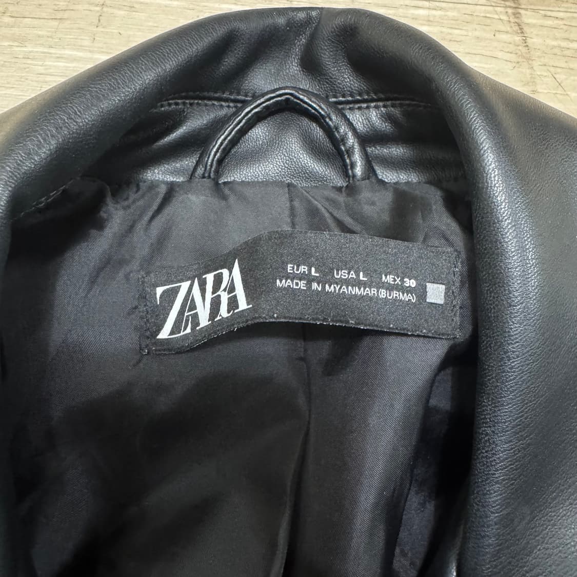 자라 싱글라이더 가죽자켓 상품이미지4