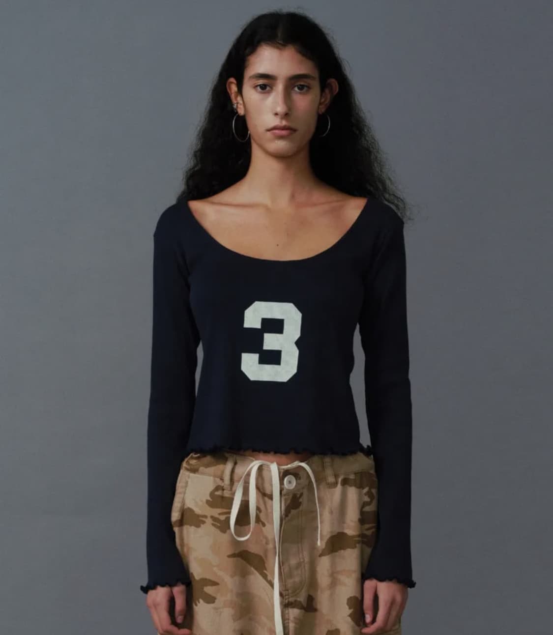 s/e/o 3 scoop neck top navy 상품이미지1