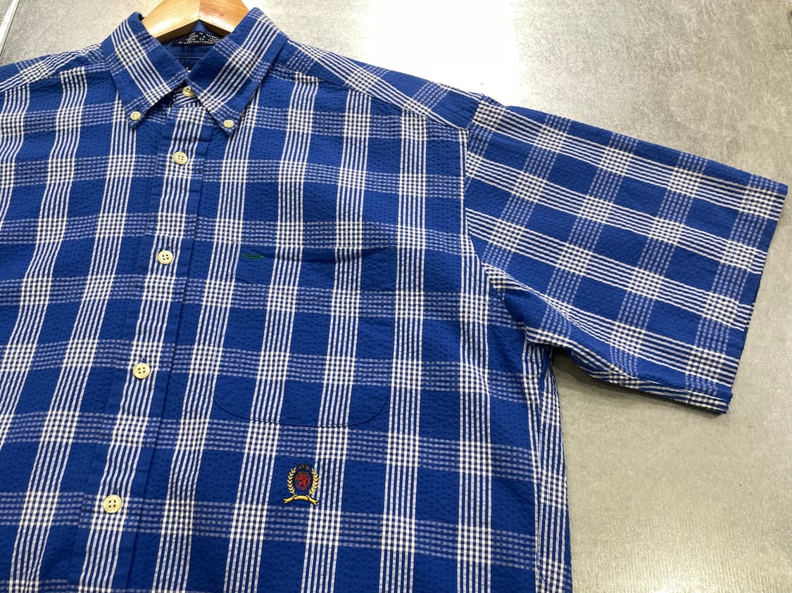 (S) Tommy 타미힐피거 체크 반팔 셔츠 상품이미지8