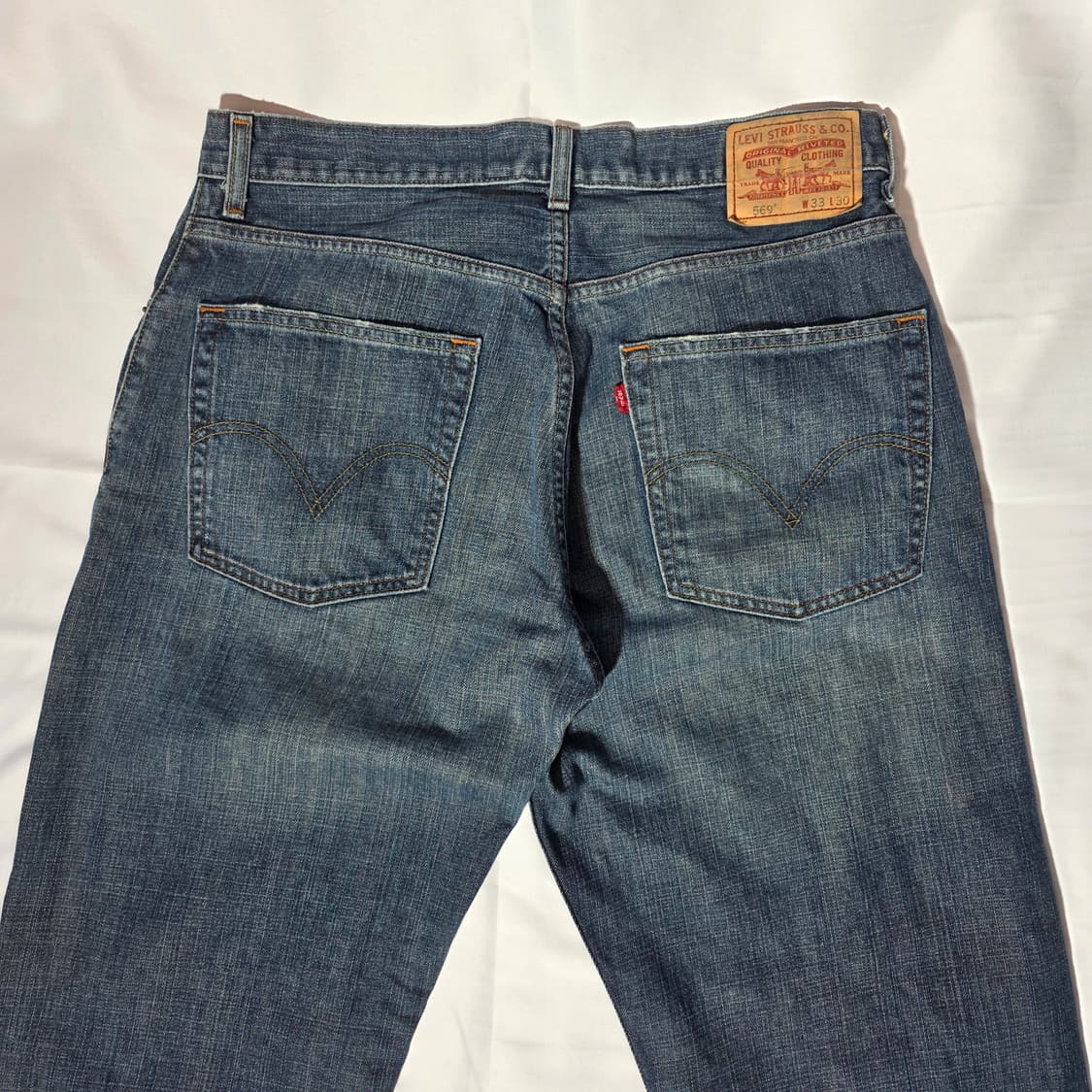 [W33L30]00s 리바이스 569 루즈 스트레이트핏 데님 팬츠 상품이미지8