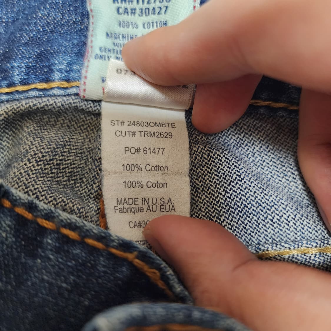 트루릴리젼 Y2k Rainbow Joey 스티치 부츠컷 팬츠 상품이미지9