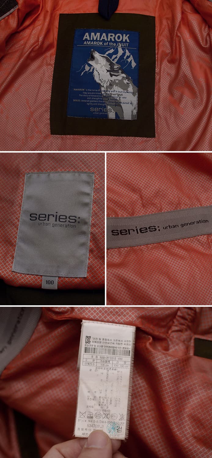 시리즈 (series) 아마록 라쿤퍼 헤비 구스다운 야상 패딩 (100) 상품이미지10