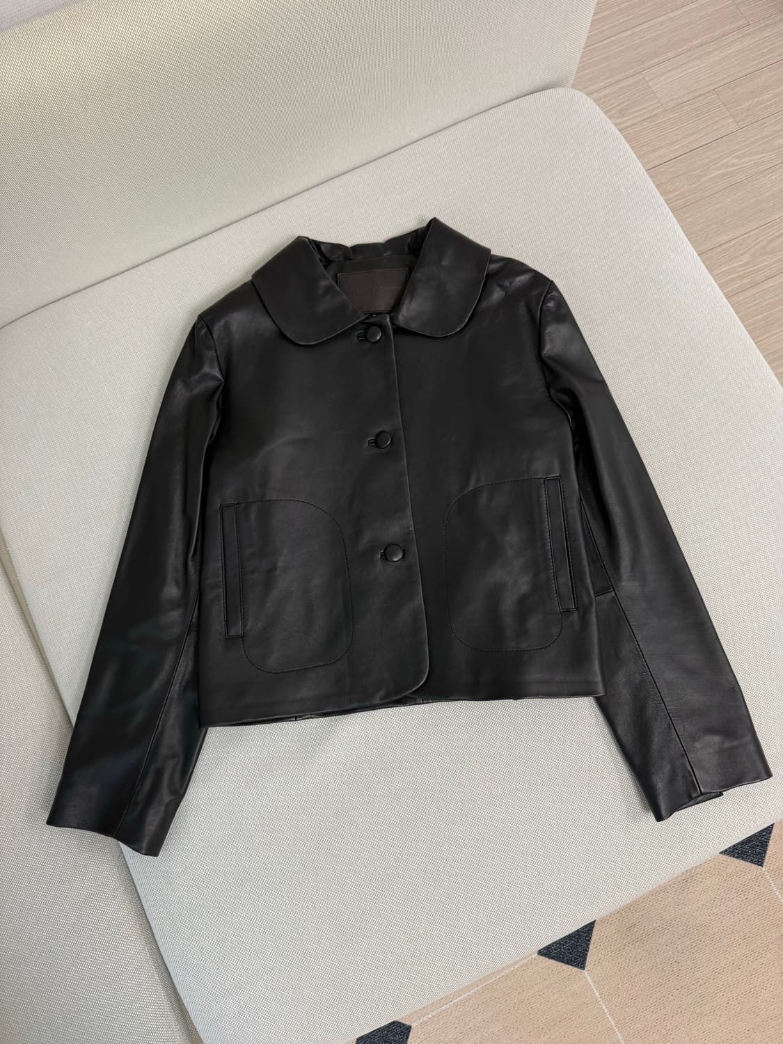 masion de sperone 양가죽 자켓 블랙 상품이미지1