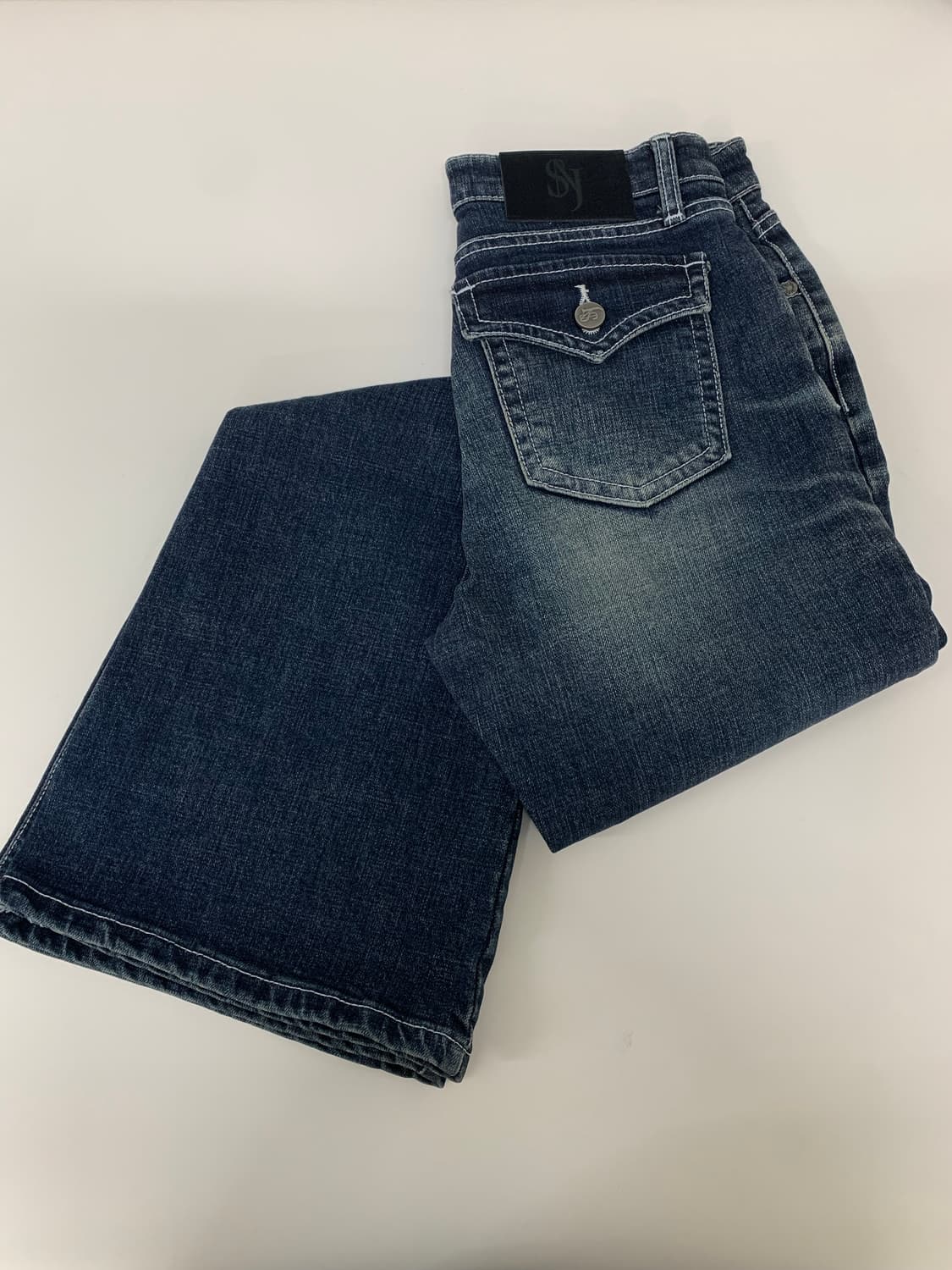 SYNERJYN SAND CAT WASHING DENIM PANTS BL 상품이미지3