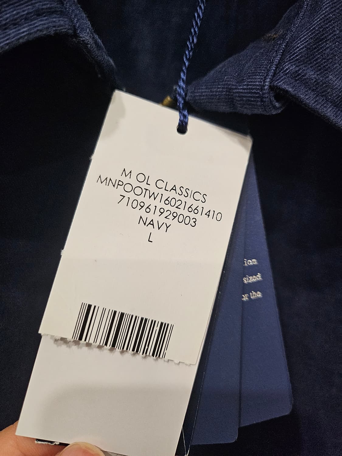 폴로 랄프로렌 남성 빅자켓 네이비 L 새상품 상품이미지4