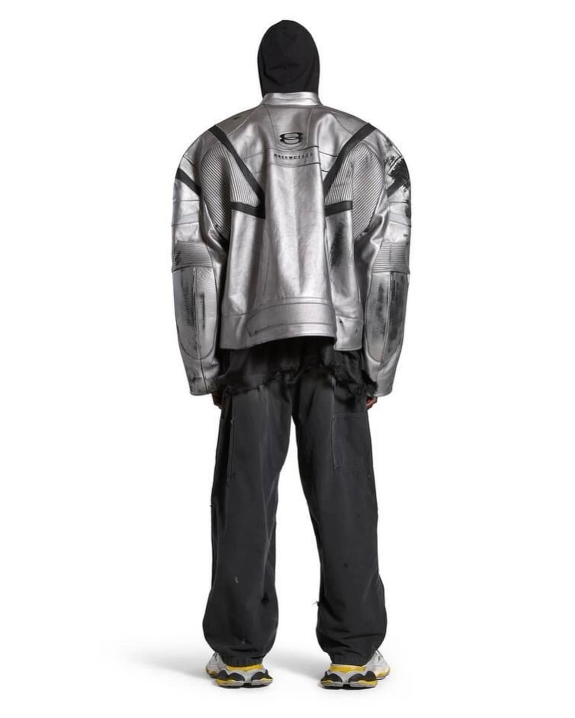 [3]발렌시아가 유니티 스포츠 아이콘 레이서 재킷 실버 상품이미지5