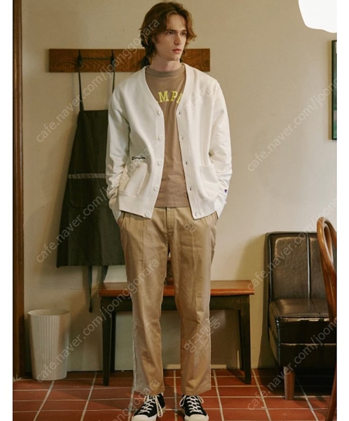 챔피온 재팬 아웃포켓 스웨트 가디건 블랙 (M) 상품이미지7