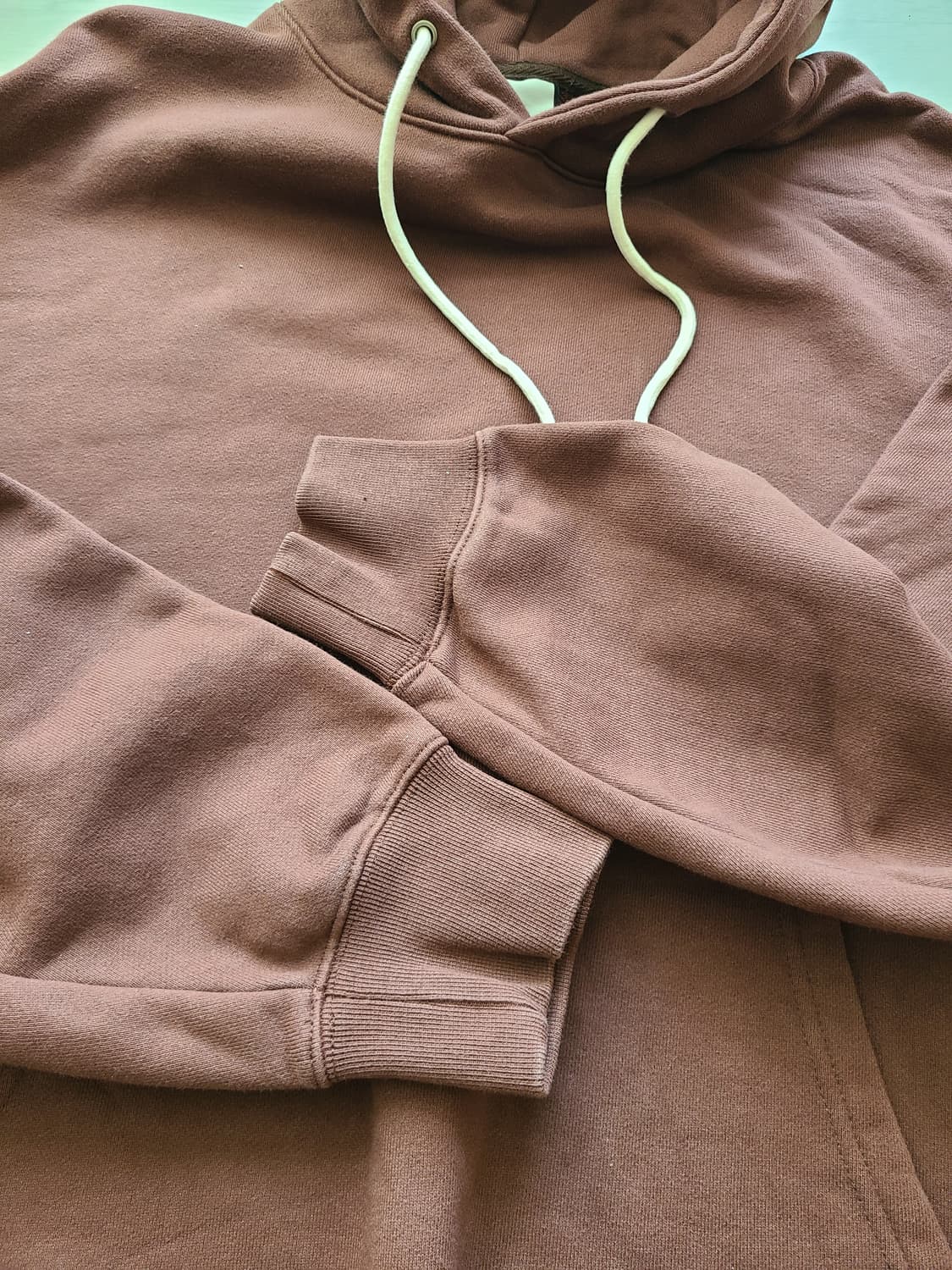 [S] 소버먼트  950g 솔리드 후디 포르바 다크 브라운 후드티 판매 상품이미지5