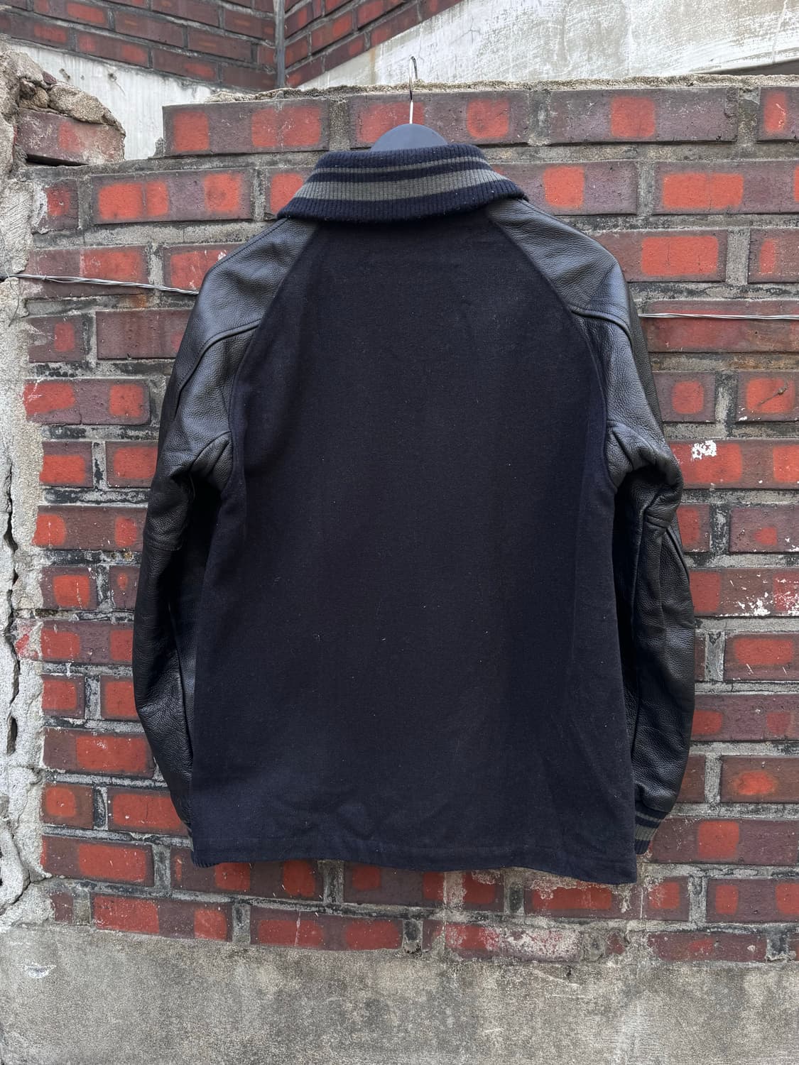 코엔 투웨이 울 레더 바시티 자켓  상품이미지5