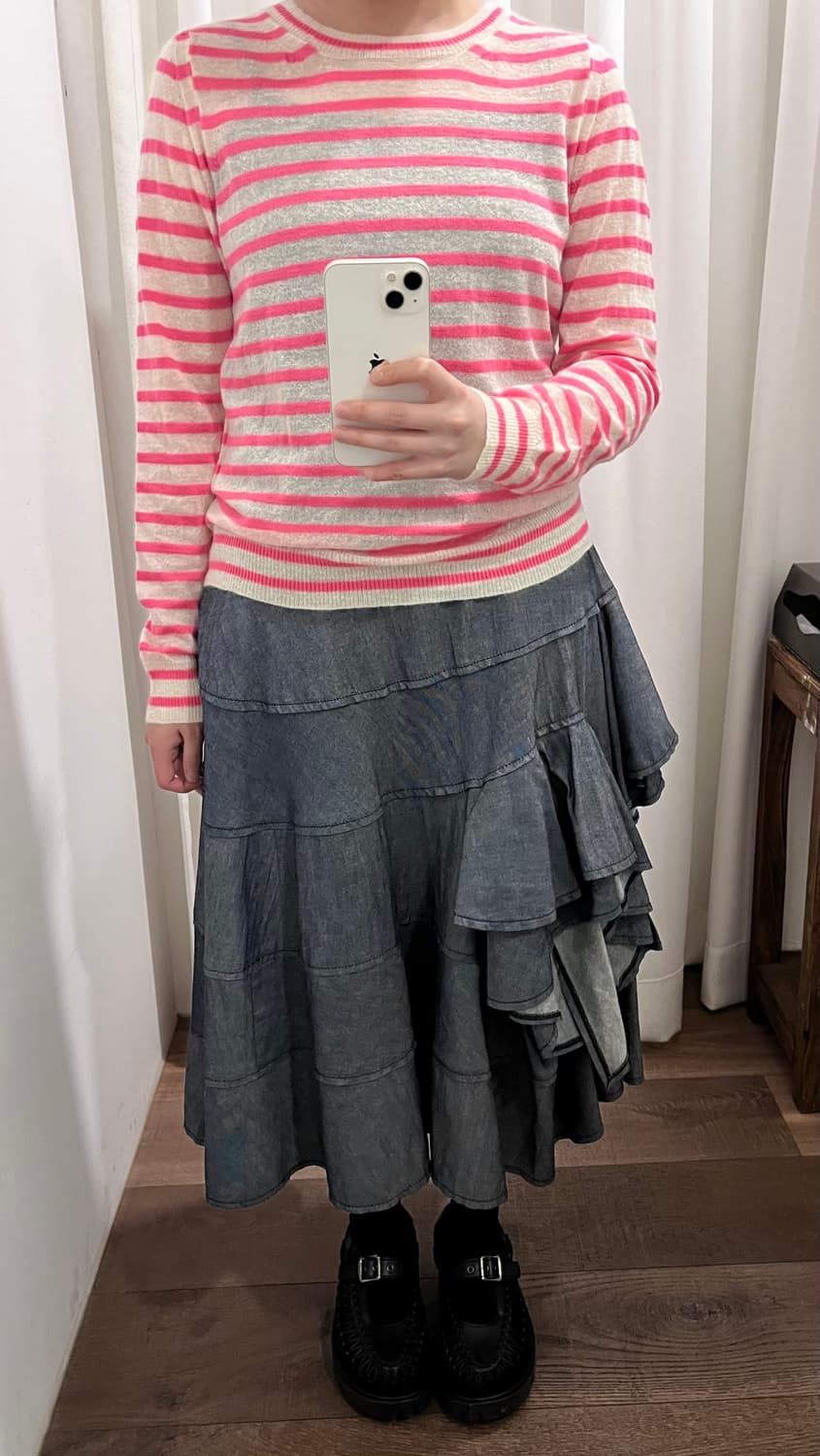 Stripe Backclosing Knit 상품이미지8
