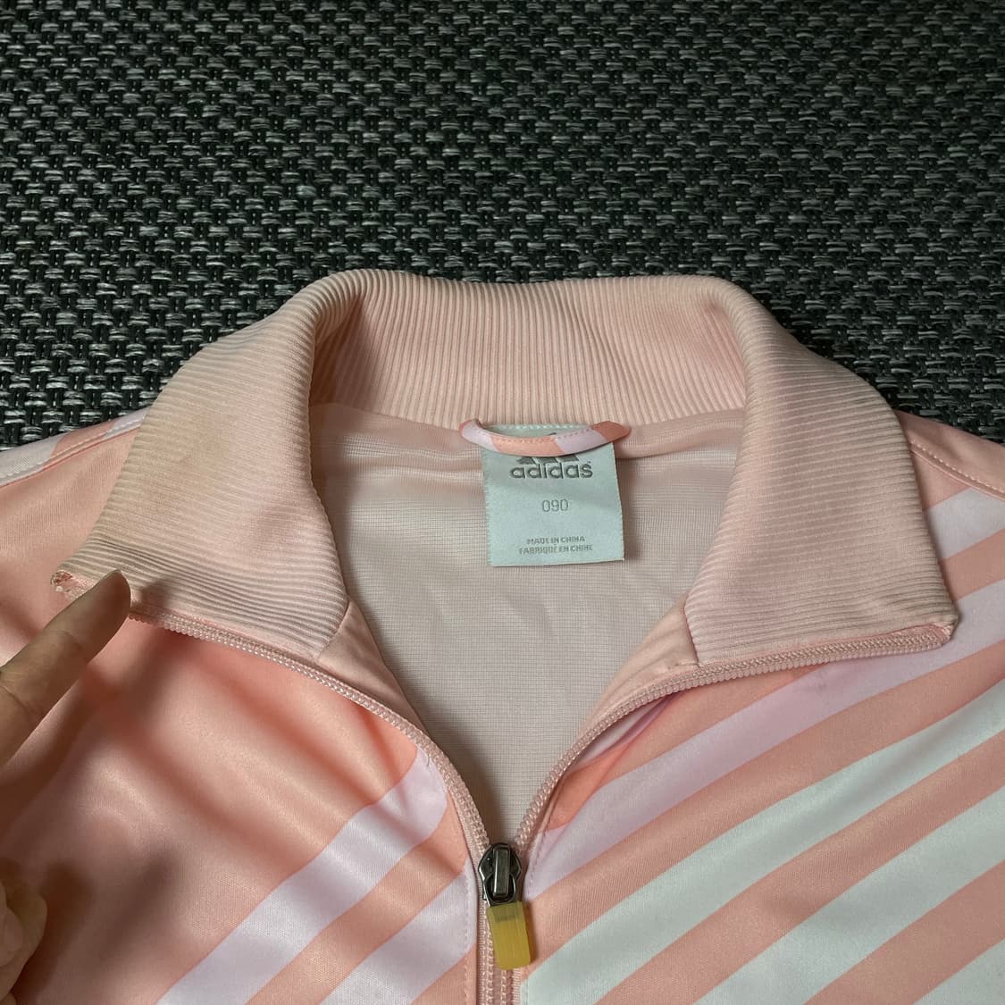 아디다스 핑크 포인트 스포티 트랙탑 져지 90 상품이미지5