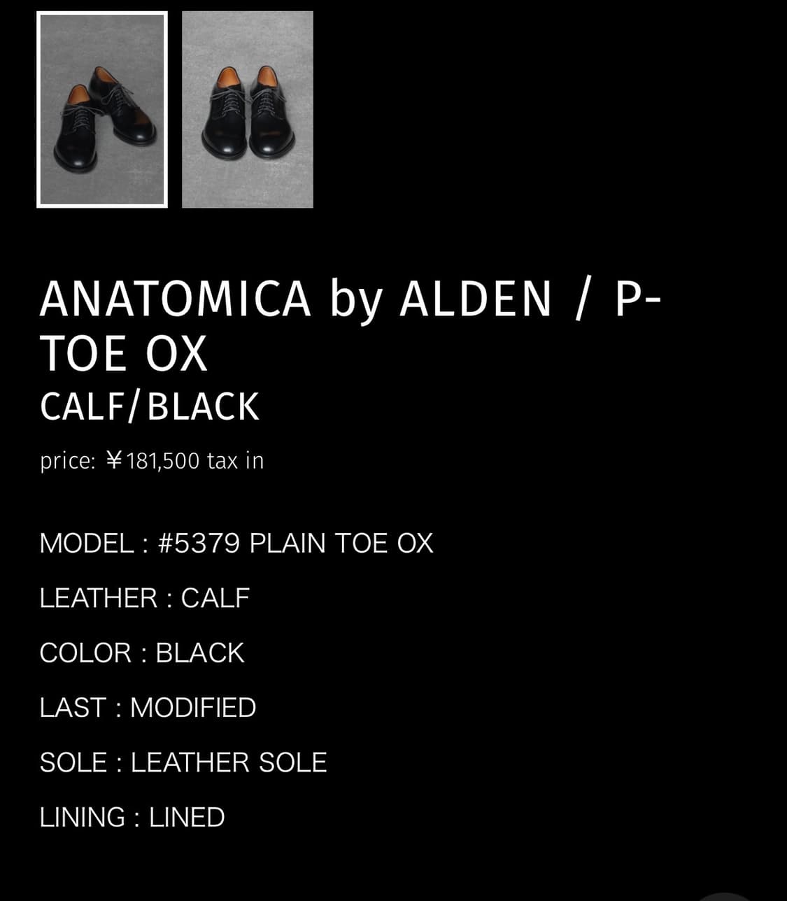 alden 알든 5379 6홀 더비 상품이미지9