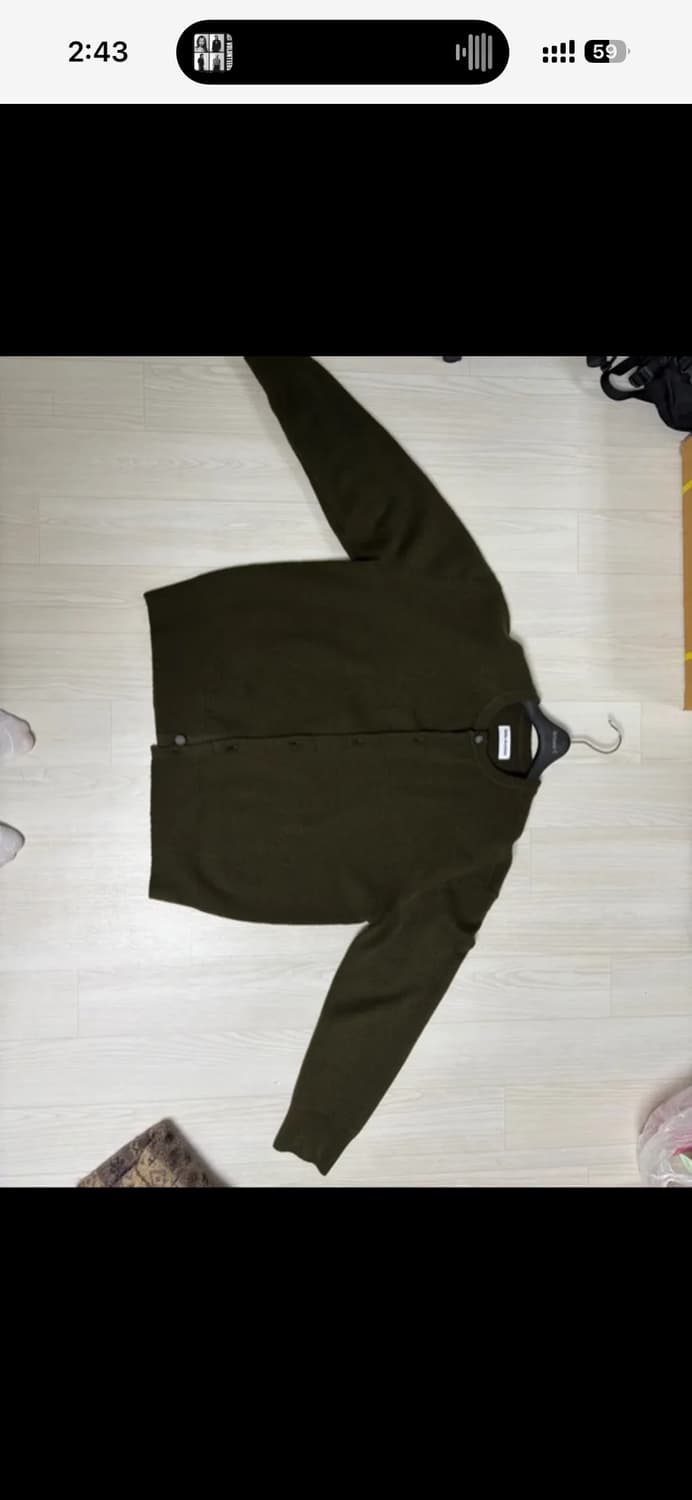 밀로아카이브  크롭 무브 가디건 [카키] 상품이미지2