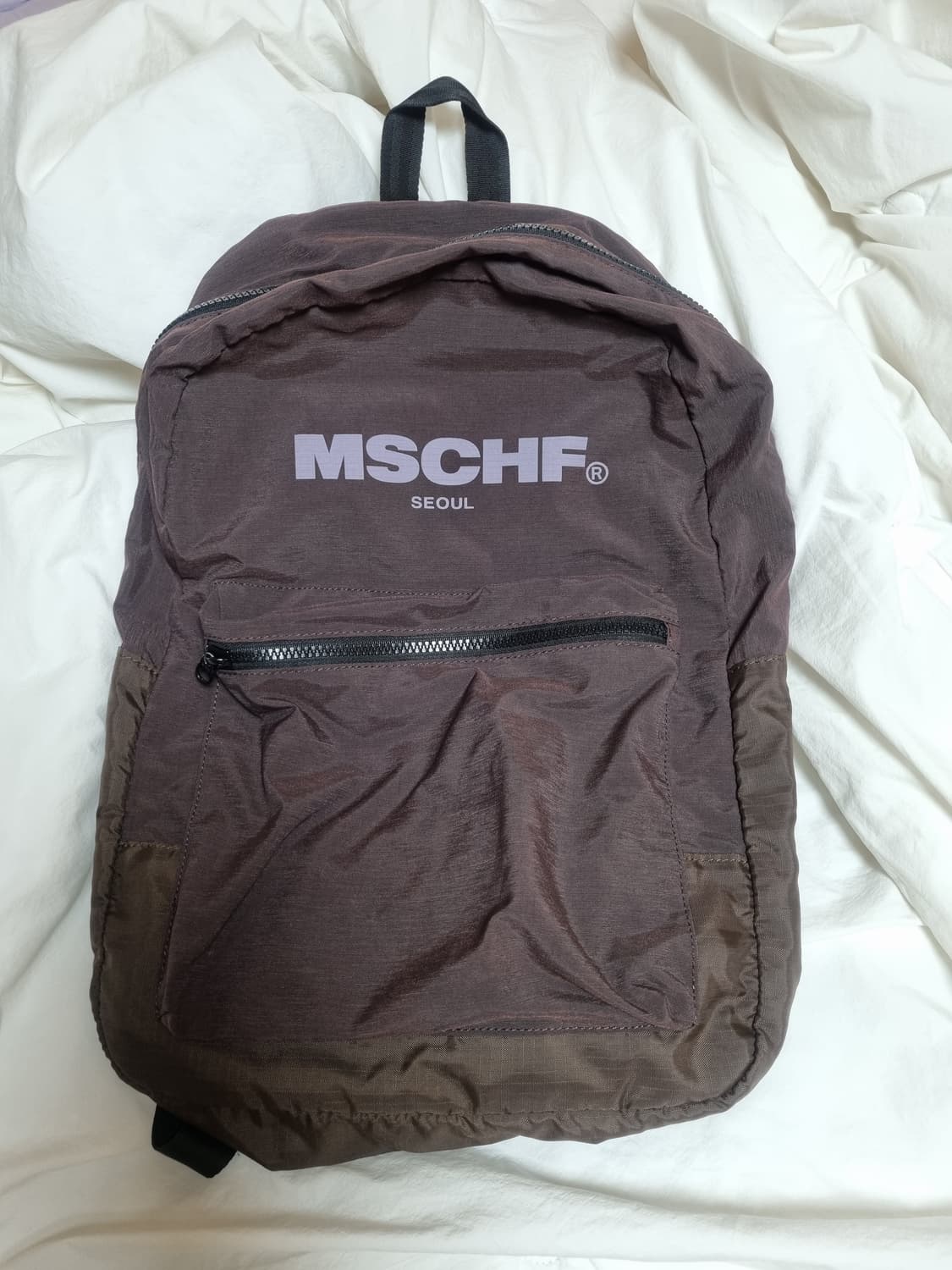 미스치프 나일론 백팩 브라운 상품이미지1