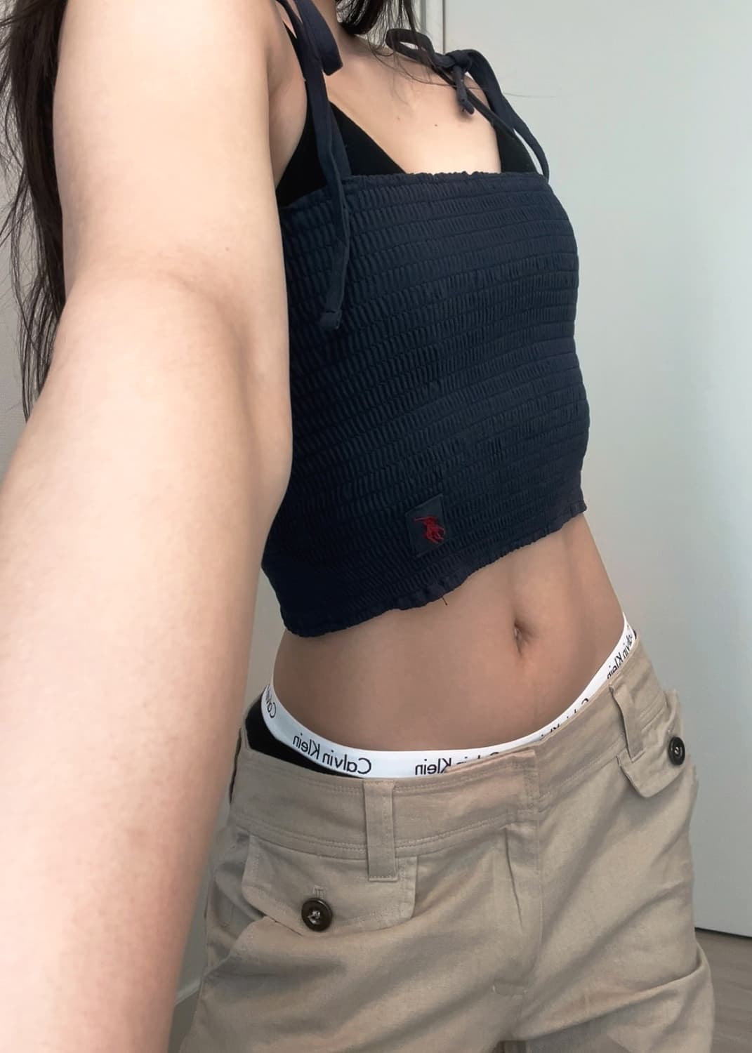 low rise beige boots cut pants 상품이미지4