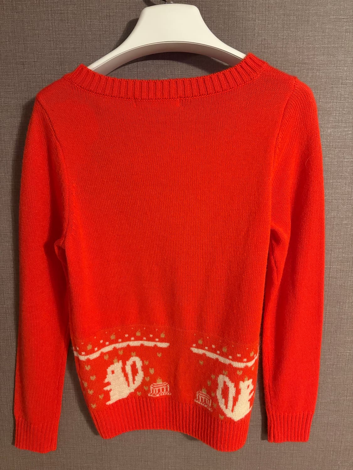 새상품/Franche Lippee 빨간색 토끼 니트 M 상품이미지6