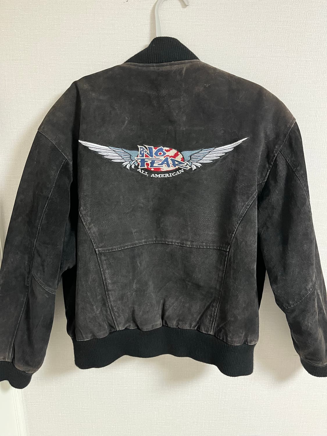 90s no fear(노피어) 빈티지 레더 스냅 자켓 상품이미지2