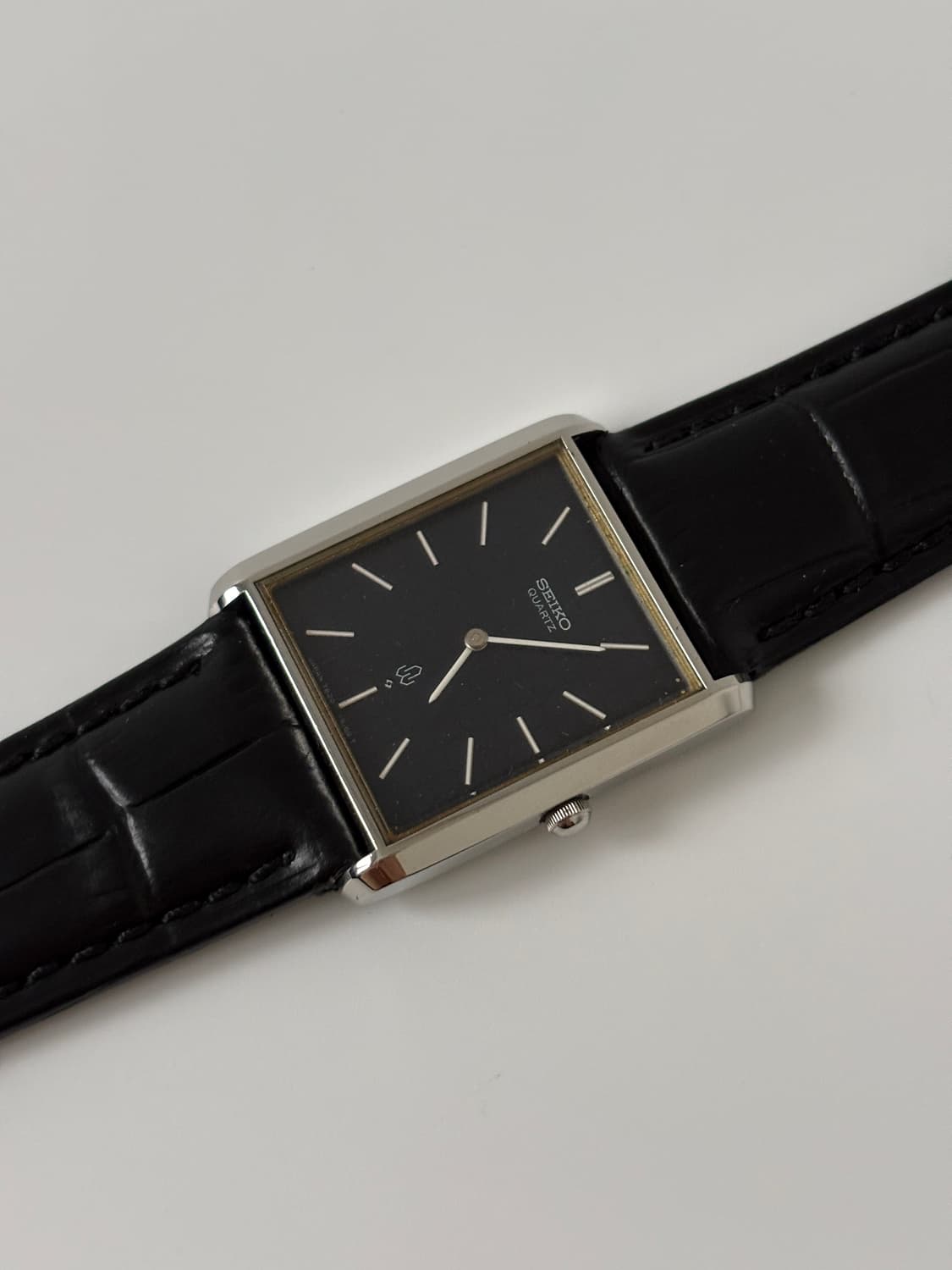 1980s Chariot Navy Dial Tank Quartz 상품이미지4