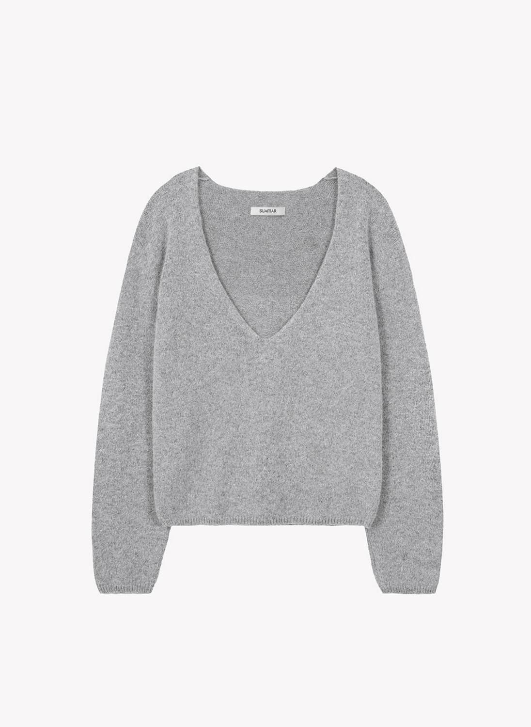 suamar 수아마르 딥 넥 니트 상품이미지2