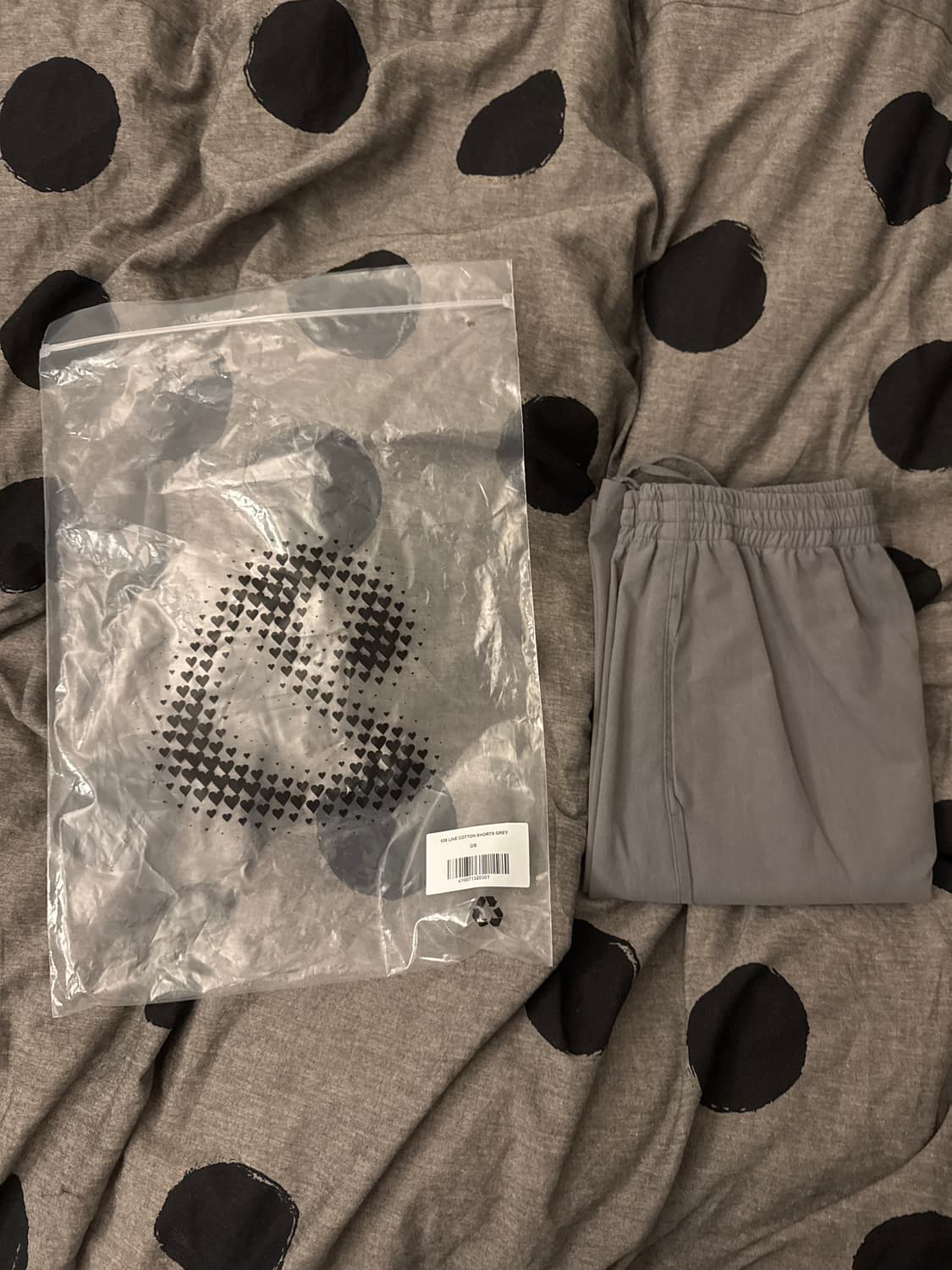 코이세이오 038 라인 코튼 숏츠 그레이 상품이미지2