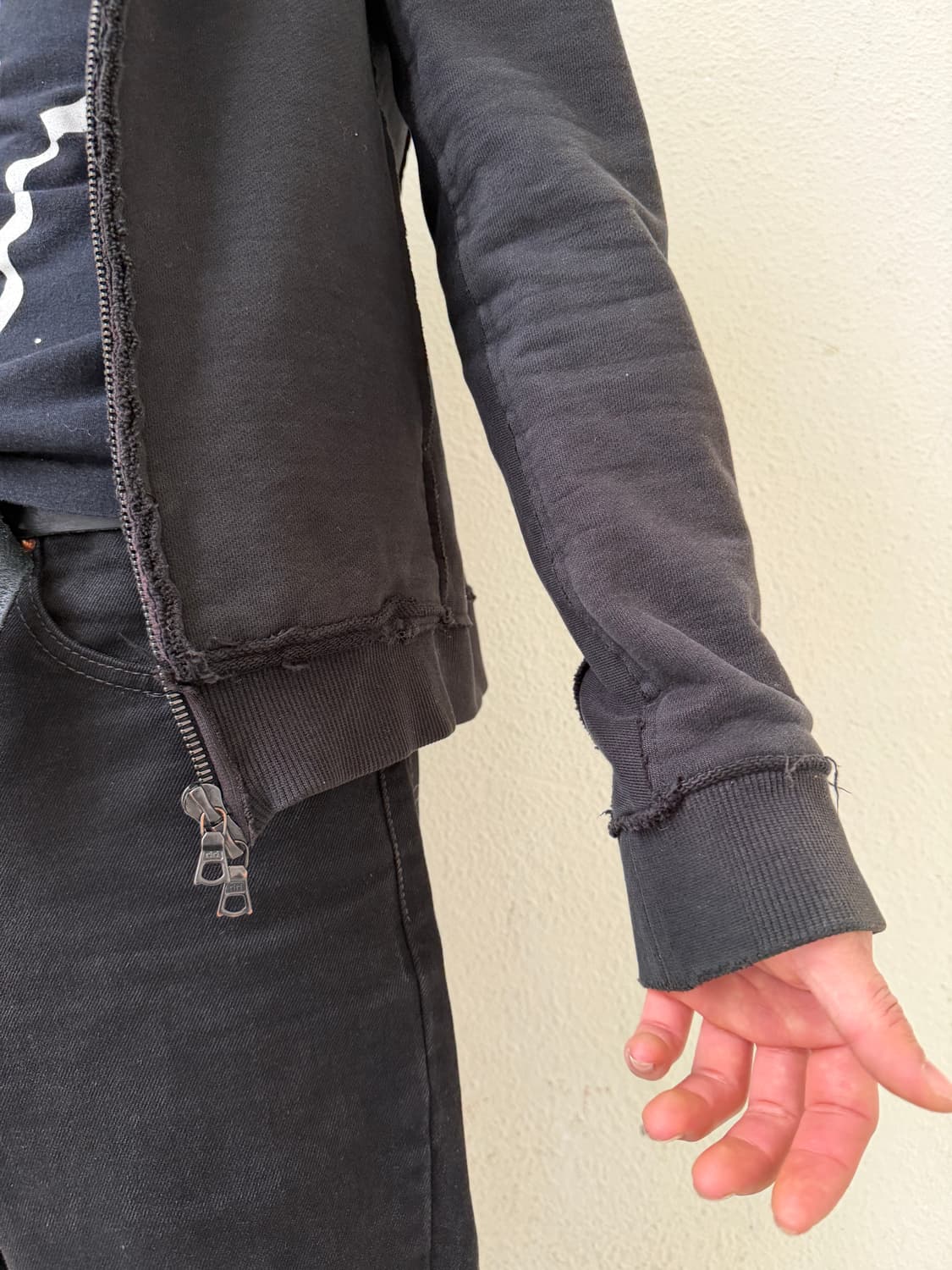 WJK Distressed riri Zip Hoodie 상품이미지7