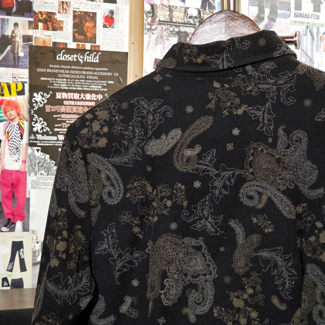 JPN 코듀로이 블랙 에스닉 셔츠 상품이미지5