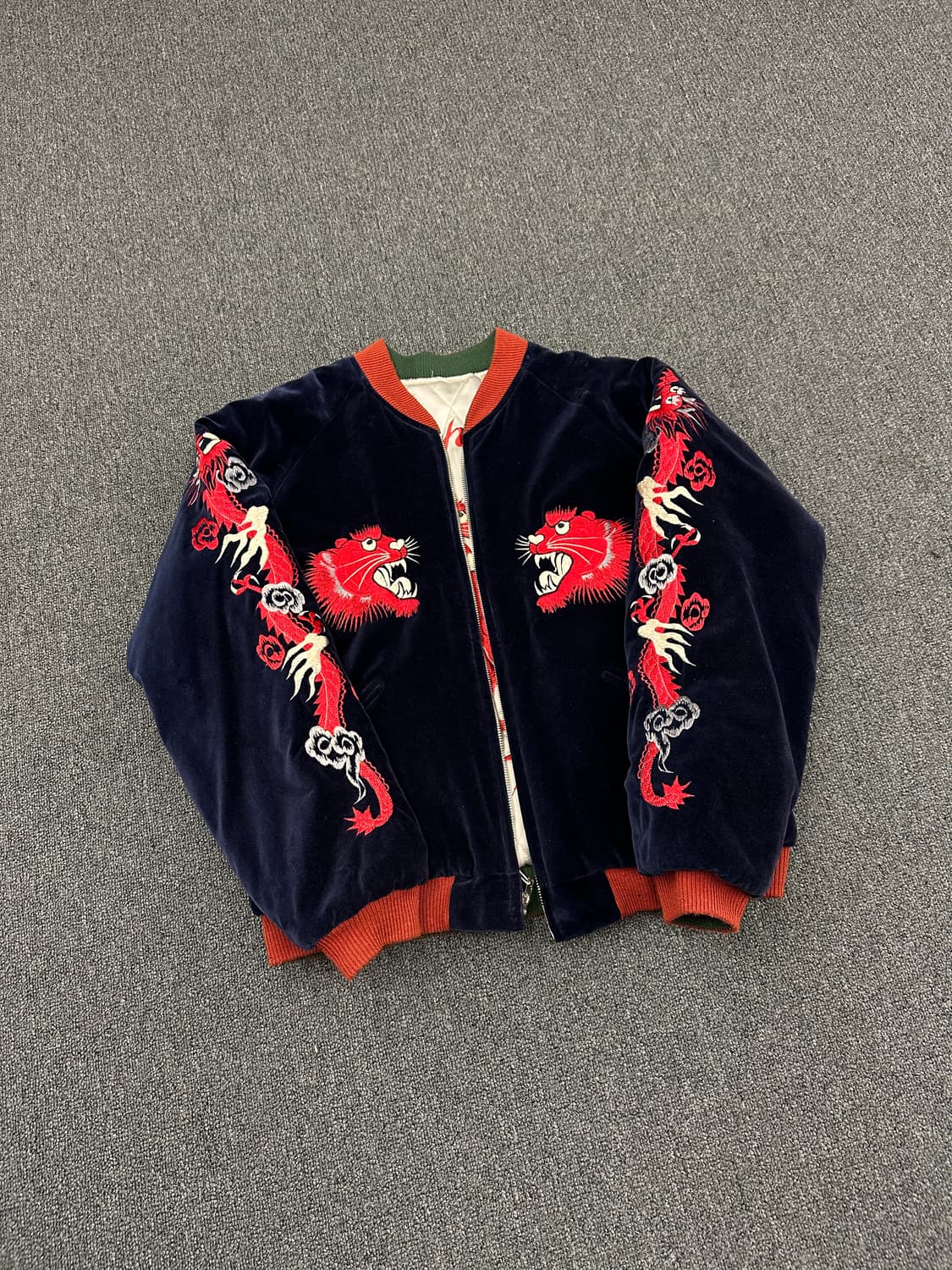 L) TAILOR TOYO 재패니즈 타이거 자수 수베니어 스카쟌 자켓 상품이미지1