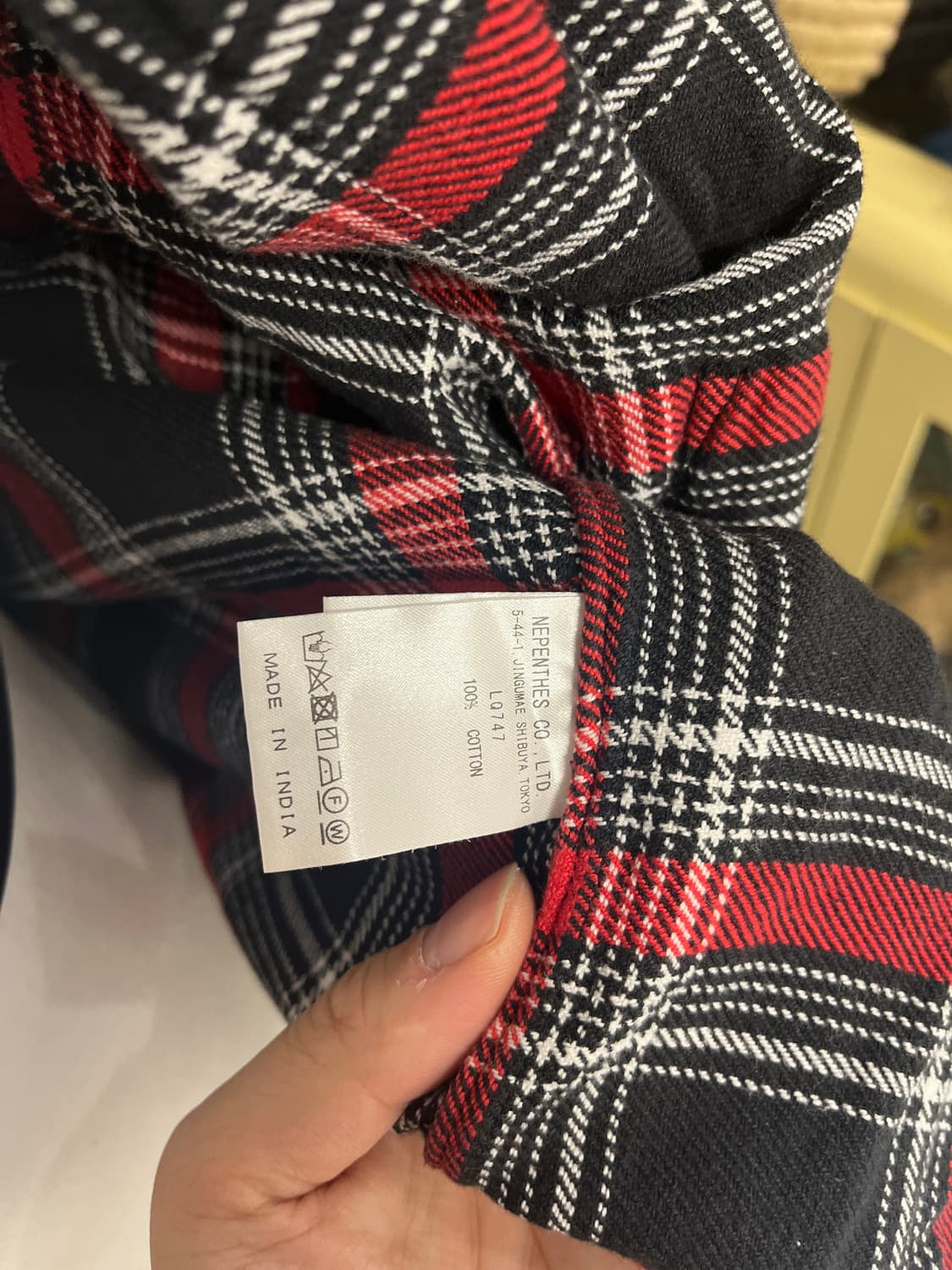 S2W8 윈터체크 6포켓 오픈카라 셔츠 S 상품이미지6