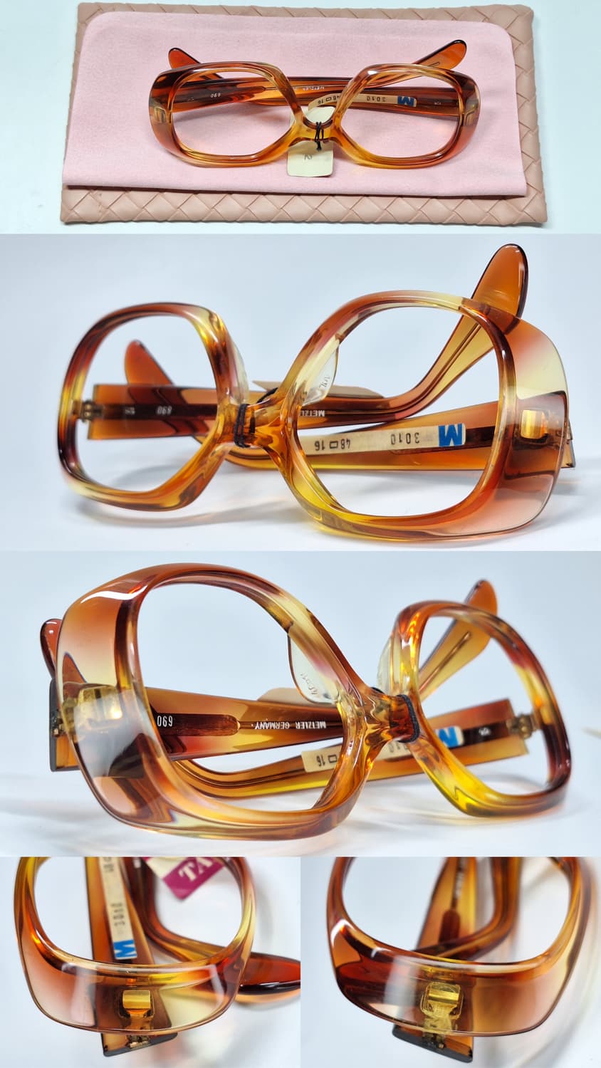 80s 독일제 빈티지 데드스톡/METZLER M3010 안경테 48mm 상품이미지8