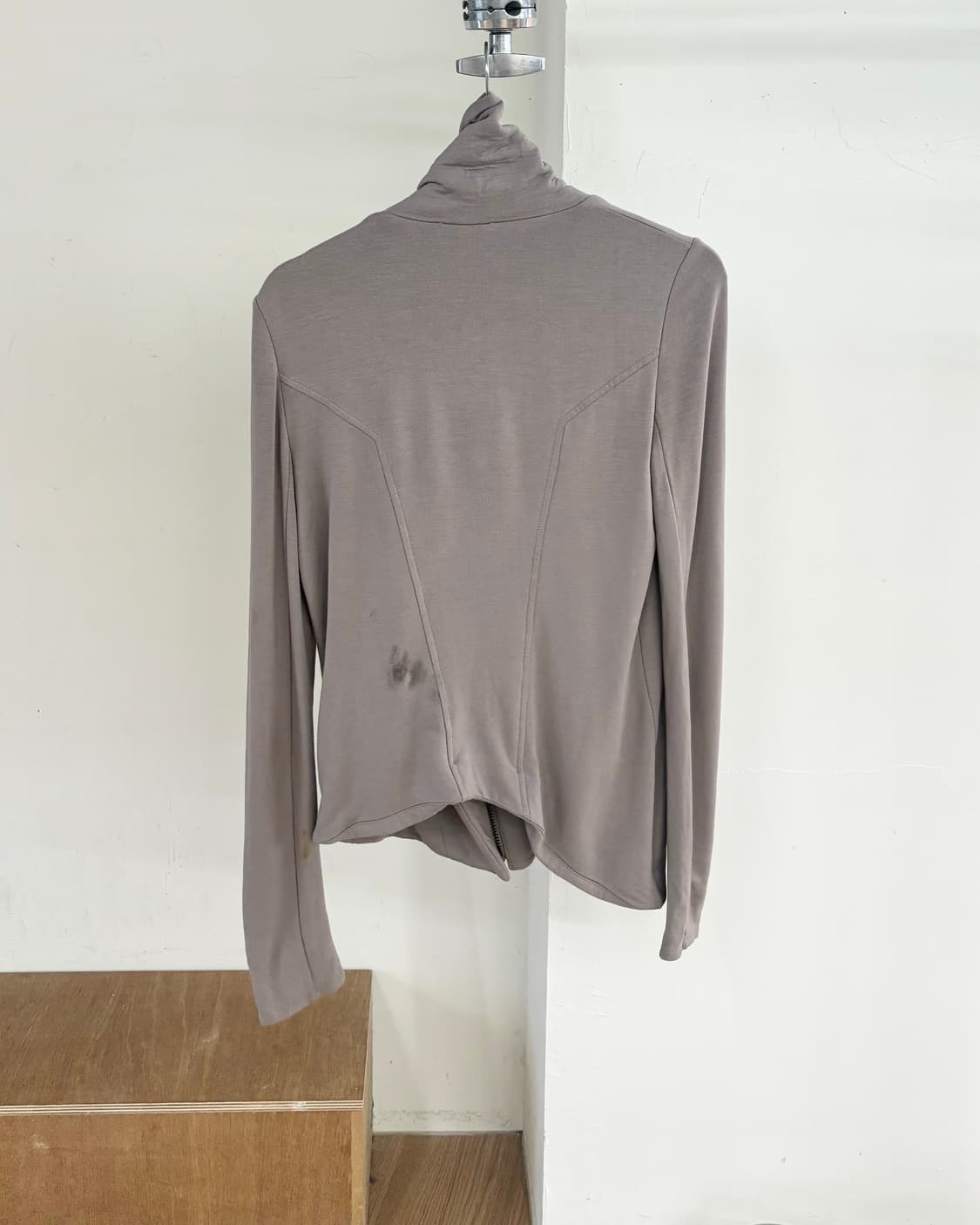 헬무트랭 그레이 빌러스 비대칭 니트 집업 상품이미지6