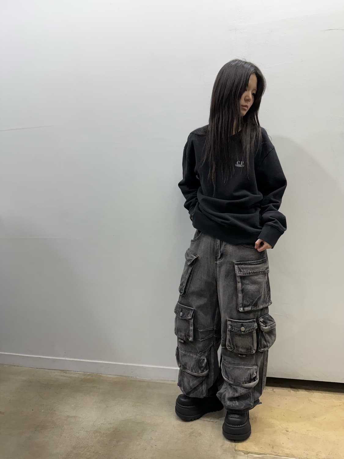 Cp컴퍼니 오버핏 로고 스웻셔츠 상품이미지7