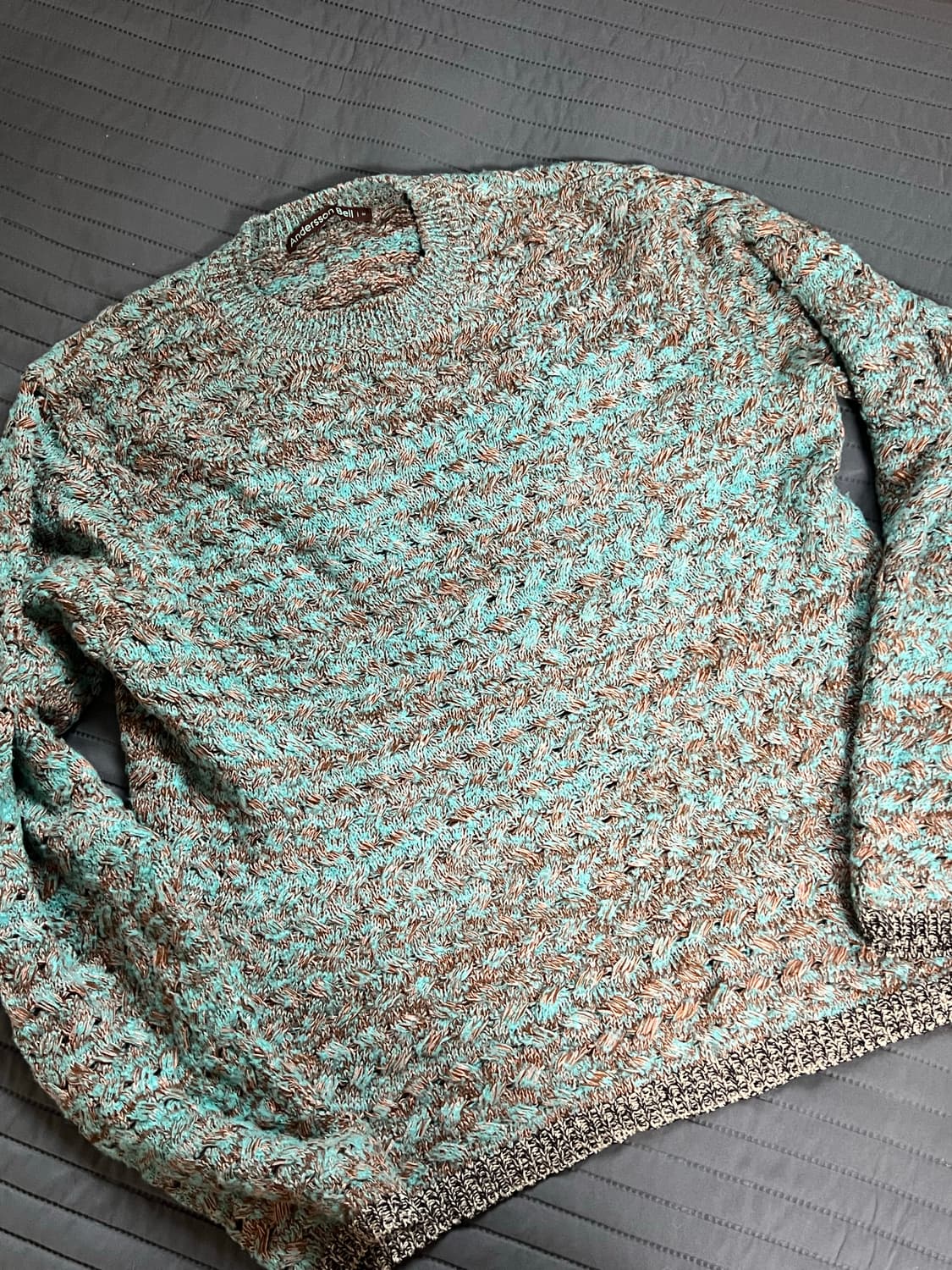 앤더슨벨 멀티 멜란지 크루넥 스웨터 상품이미지2