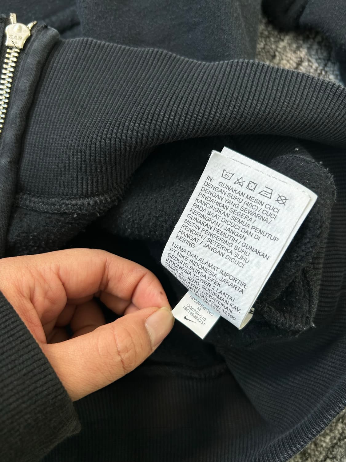 나이키 스우시 블랙 후드집업 M 상품이미지7