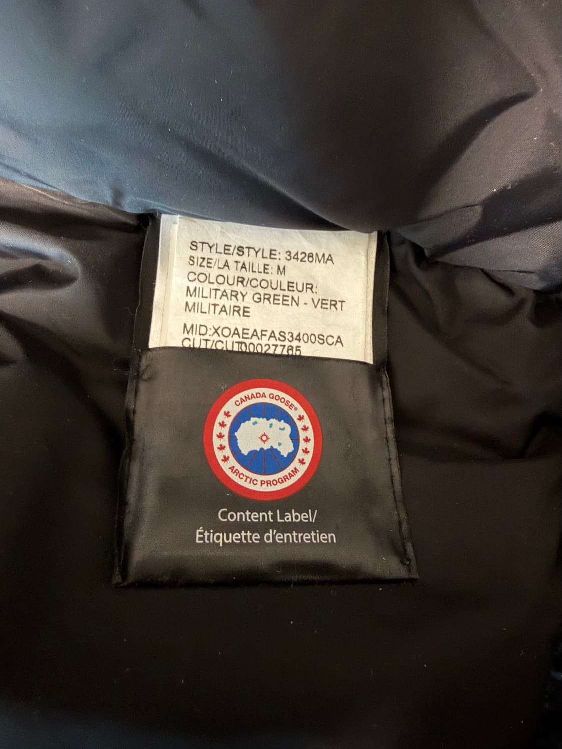 캐나다구스 샤토 밀리터리 그린 퓨전M 판매합니다. 상품이미지8