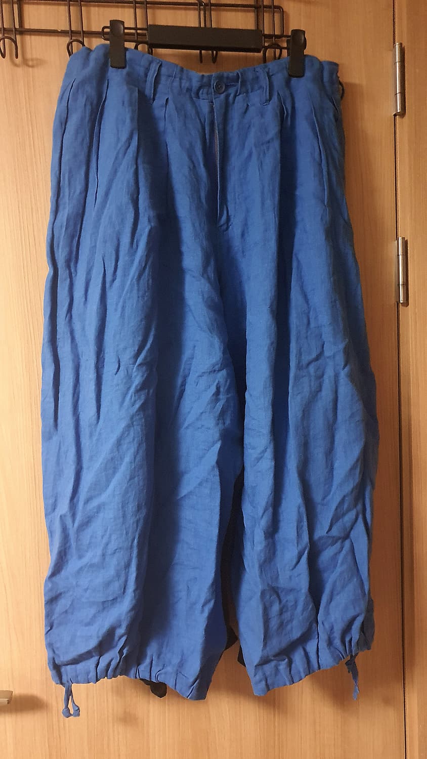 (3)19ss요지야마모토 뿌르옴므 바이컬러 카라스 벌룬 팬츠 상품이미지2