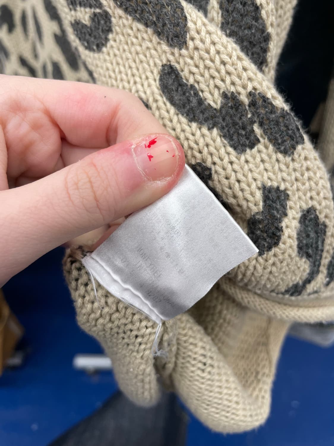 Japanese vtg CAT 갸루 레오파드 슬리브 상품이미지10