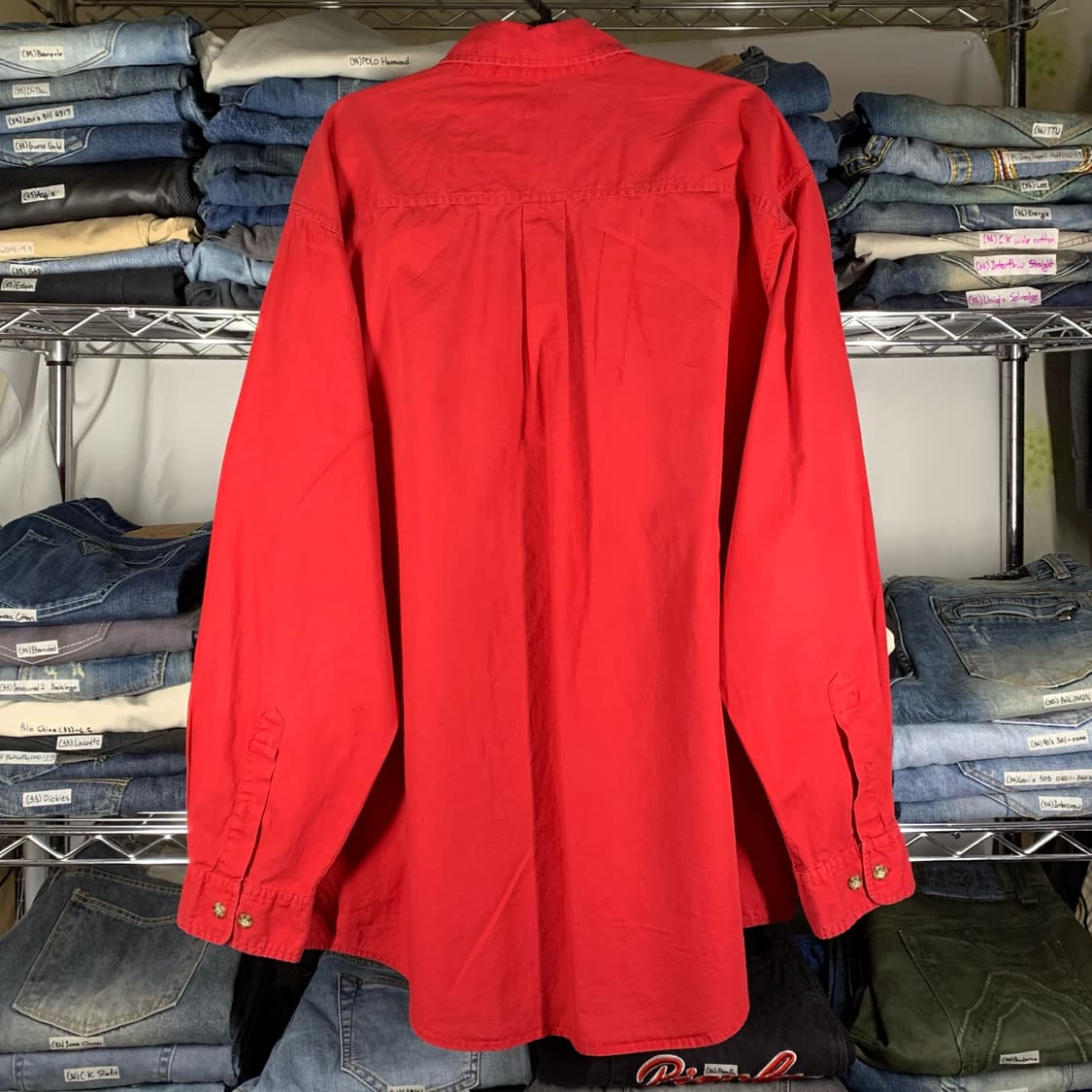 [L] 칼하트 코튼셔츠 레드 상품이미지3