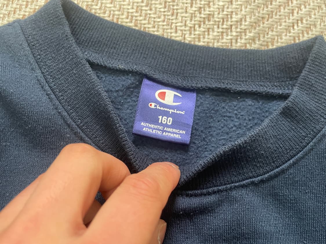 챔피온 160 네이비 스웻셔츠  J04158 상품이미지3