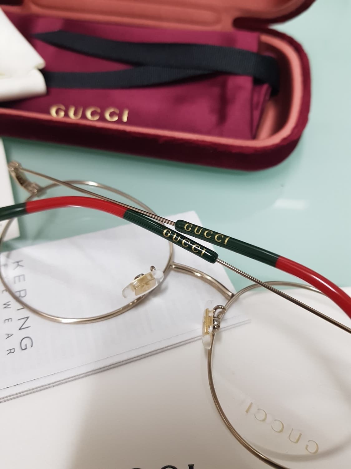 새상품 풀구성)구찌 남녀골드안경테 (초경량) 상품이미지1